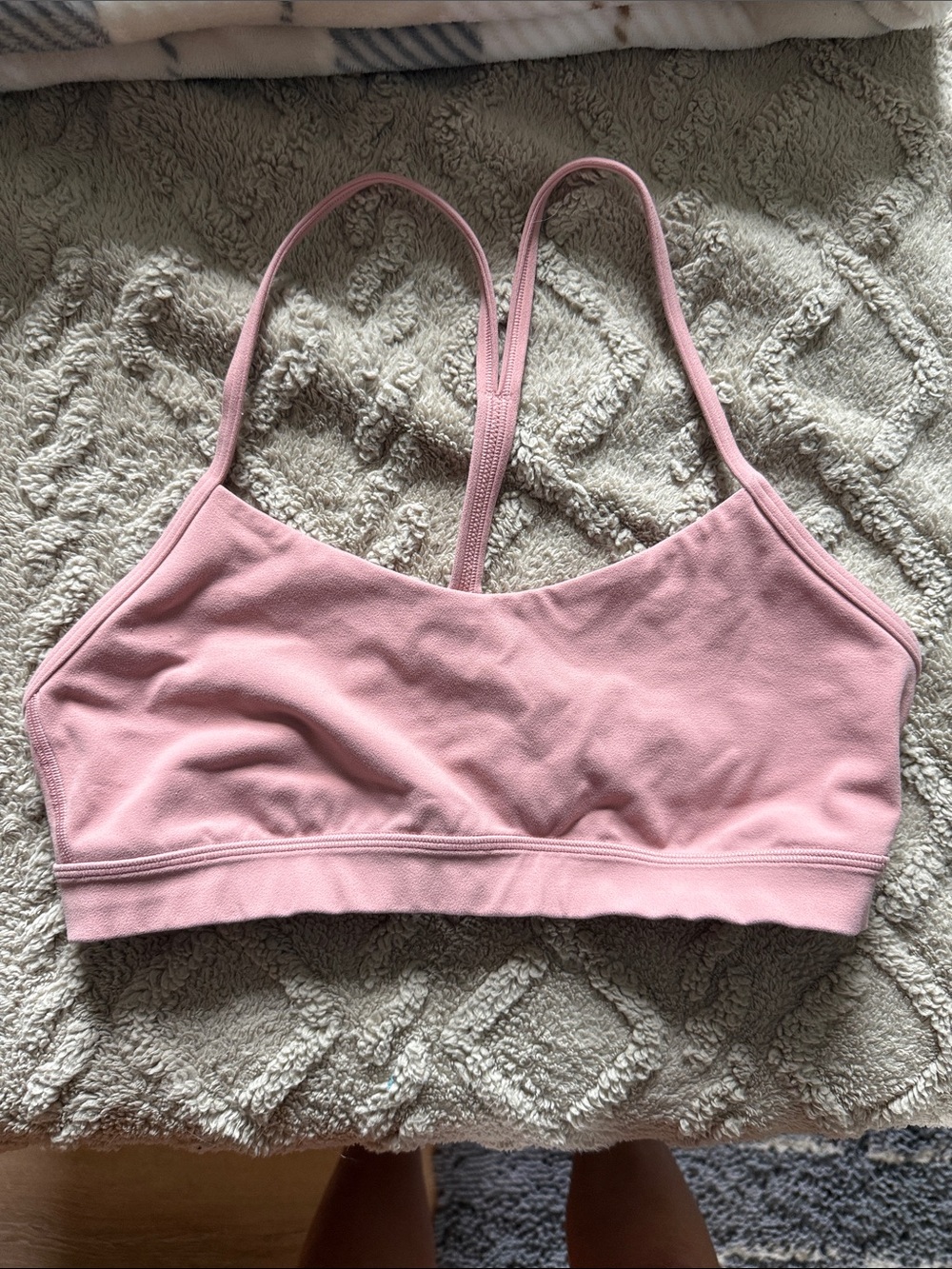 Lululemon Women’s Pink Seamless Strappy Bralette